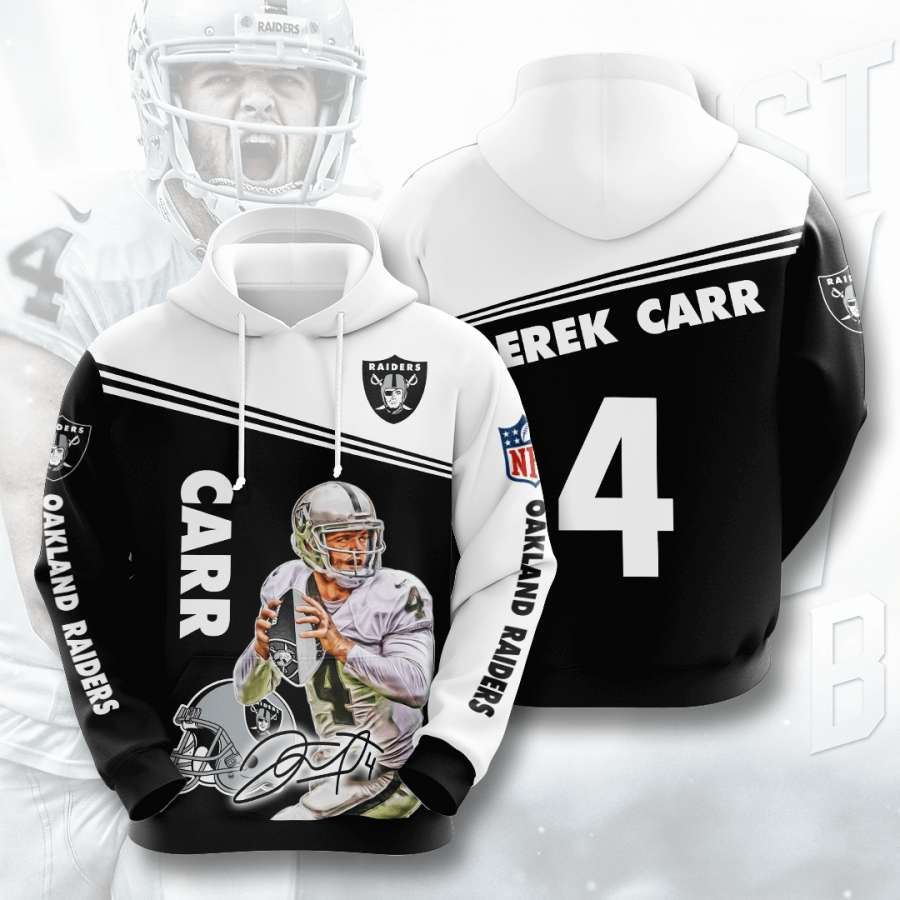Oakland Raiders Custom Hoodie 3D 2 Oakland Raiders Custom Hoodie 3D