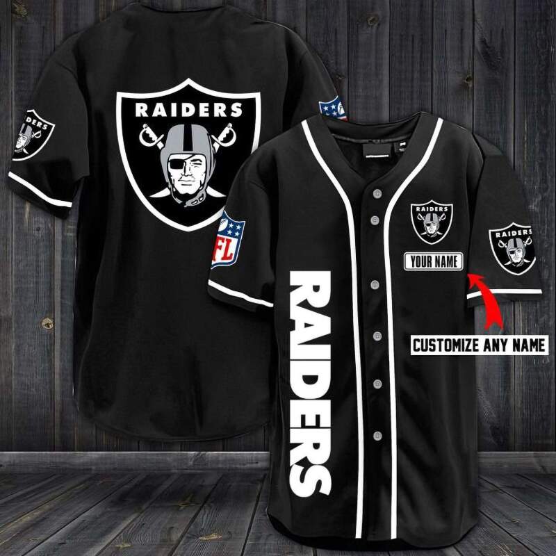 Oakland Raiders Personalized Custom Name For You Baseball Jersey 5 Oakland Raiders Personalized Custom Name For You Baseball Jersey