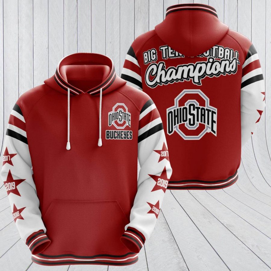 Ohio State Buckeyes Custom Hoodie 3D 5 Ohio State Buckeyes Custom Hoodie 3D