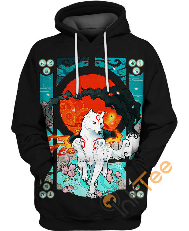 Okami Amaterasu Hoodie 3D 7 Okami Amaterasu Hoodie 3D