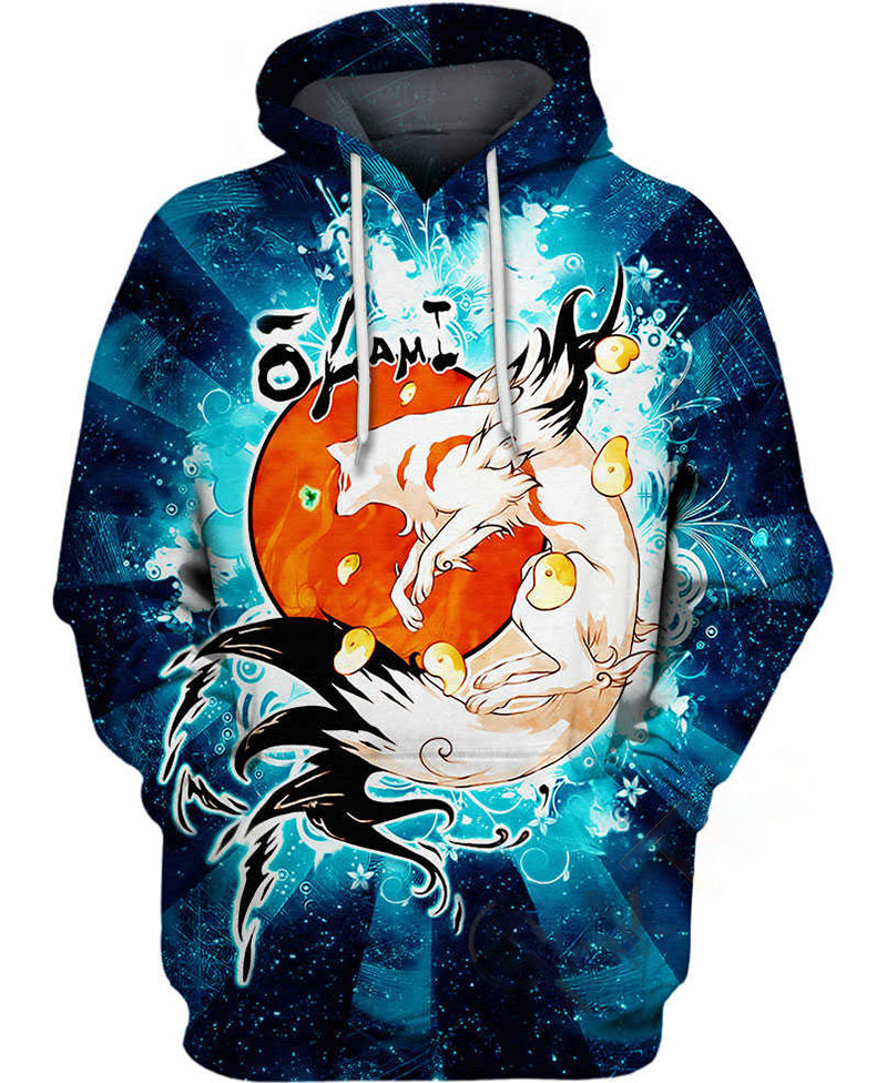 Okami Sun Hoodie 3D 6 Okami Sun Hoodie 3D