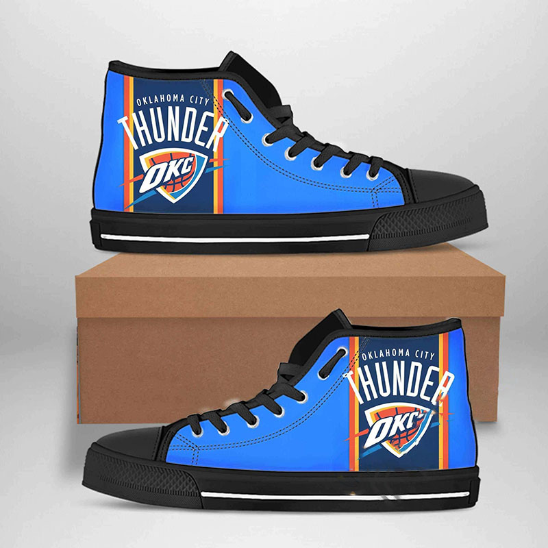 Oklahoma City Thunder Nba Basketball High Top Shoes 8 Oklahoma City Thunder Nba Basketball High Top Shoes