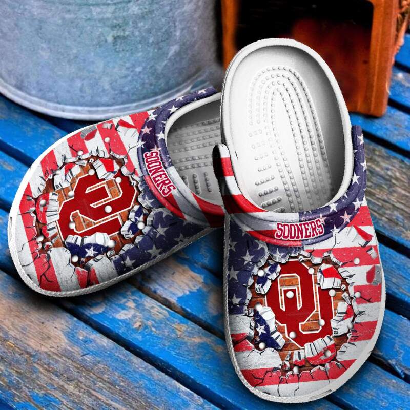 Oklahoma Sooners Crocs Clog Shoes