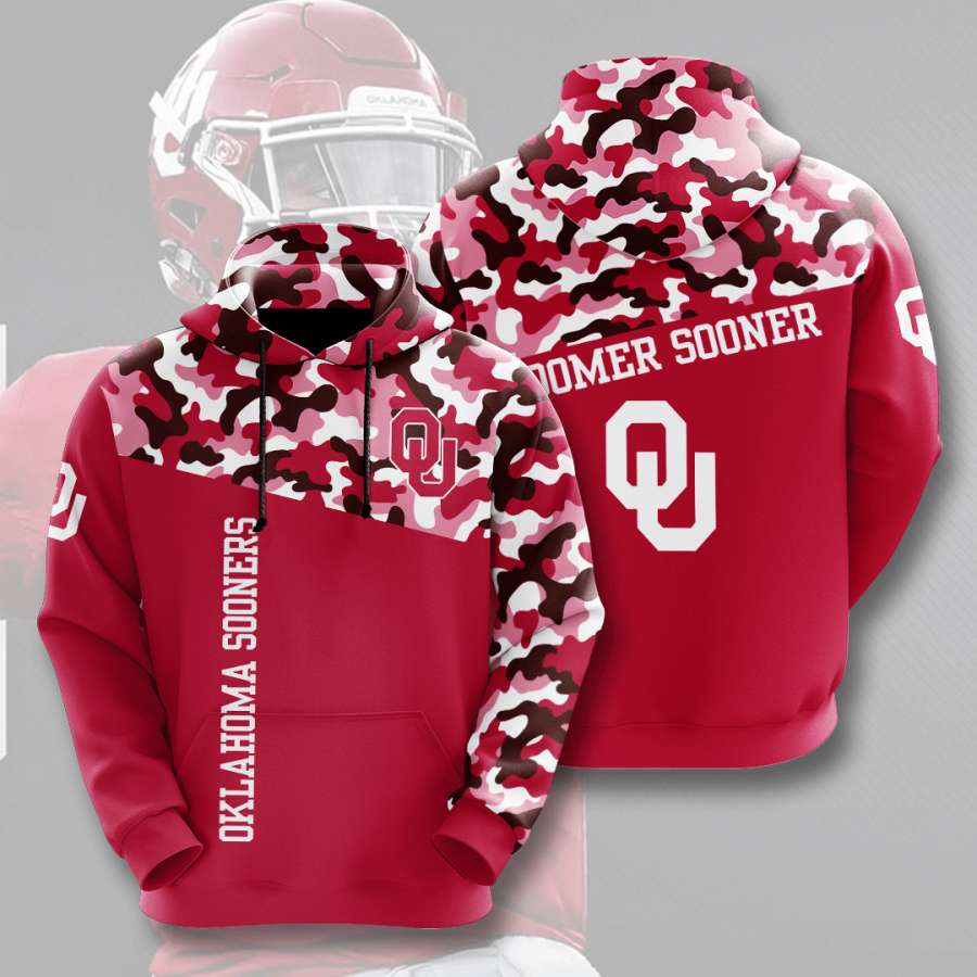 Oklahoma Sooners Custom Hoodie 3D 3 Oklahoma Sooners Custom Hoodie 3D