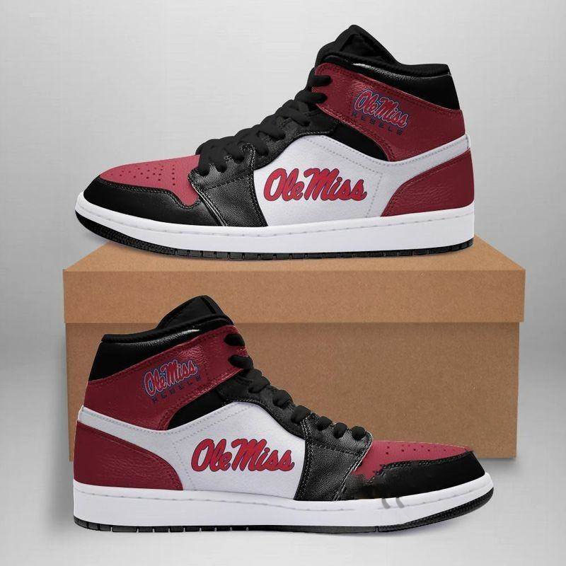 Ole Miss Rebels Custom Air Jordan Shoes 2 Ole Miss Rebels Custom Air Jordan Shoes