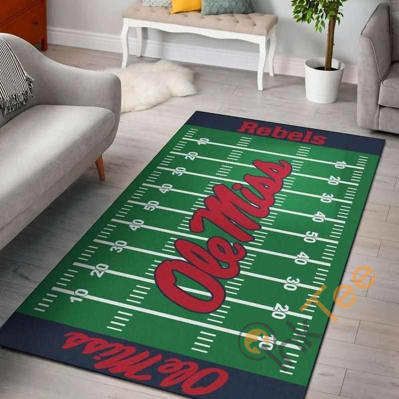 Ole Miss Rebels Home Field Area Rug 1 Ole Miss Rebels Home Field Area Rug