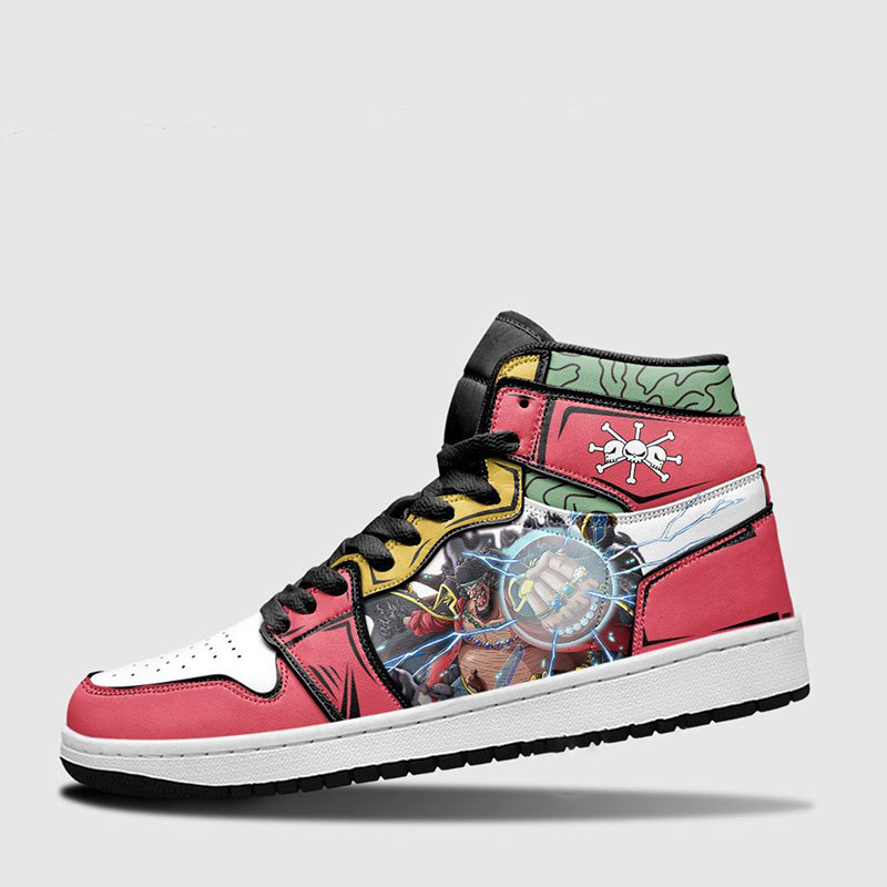 One Piece Blackbeard Custom Anime Air Jordan Shoes