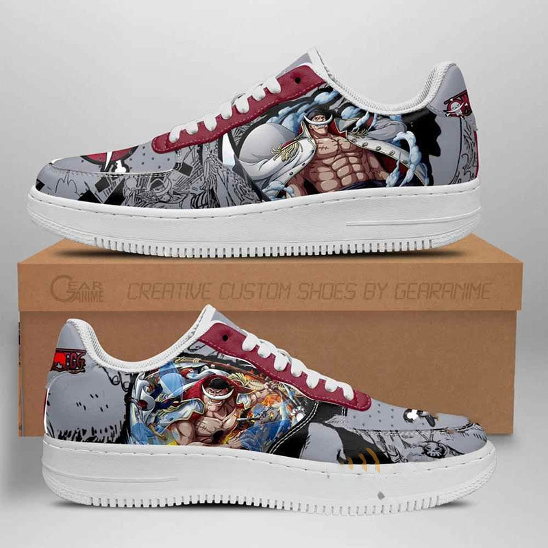 One Piece Whitebeard Anime Nike Air Force Shoes