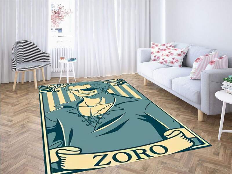 One Piece Zoro Retro Rug