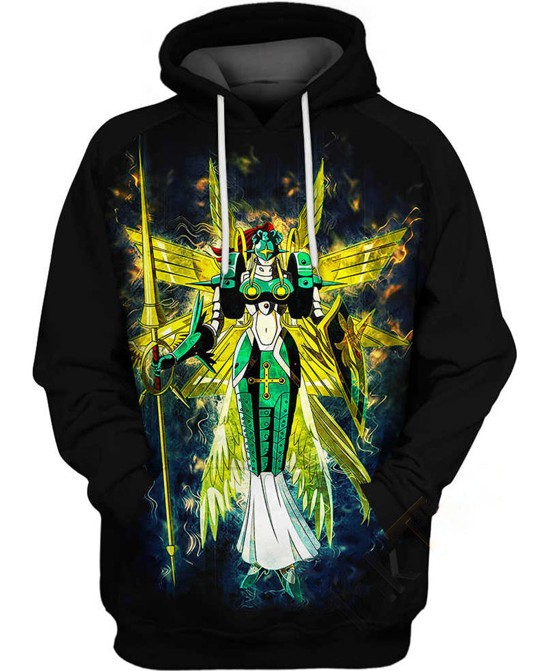 Ophanimon Digimon Hoodie 3D