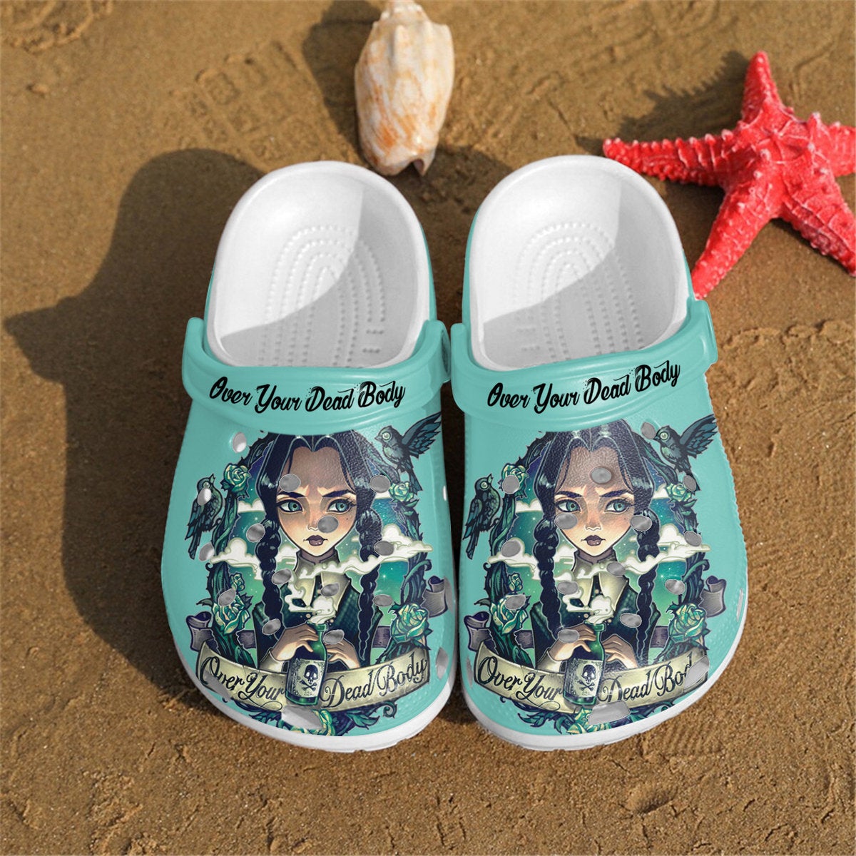 Over Your Dead Body Crocs Clog Shoes