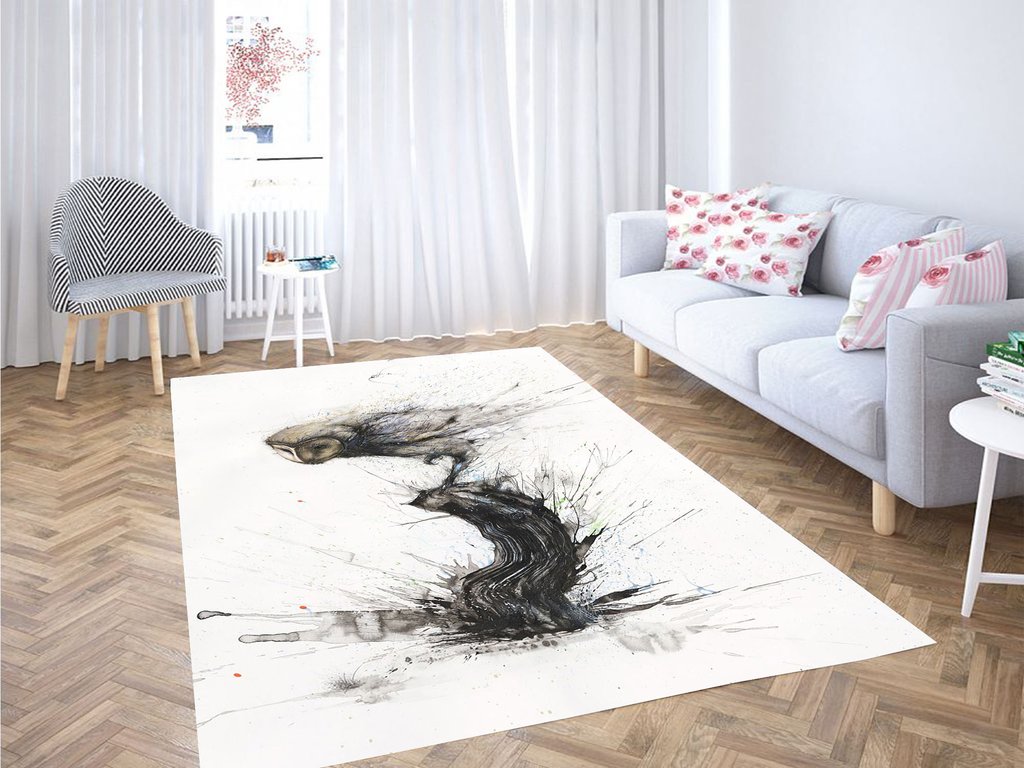 Owl Landing Living Room Modern Carpet Rug 2 Owl Landing Living Room Modern Carpet Rug