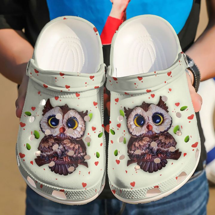 Owl Lovely Crocs Clog Shoes
