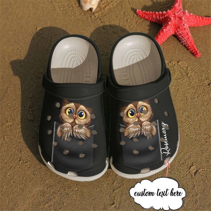 Owl Personalized Pocket Crocs Clog Shoes 1 Owl Personalized Pocket Crocs Clog Shoes