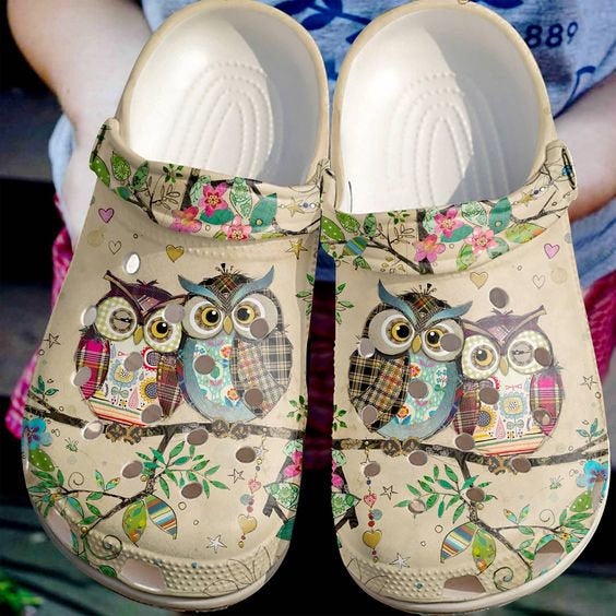 Owls Crocband Crocs Clog Shoes 3 Owls Crocband Crocs Clog Shoes