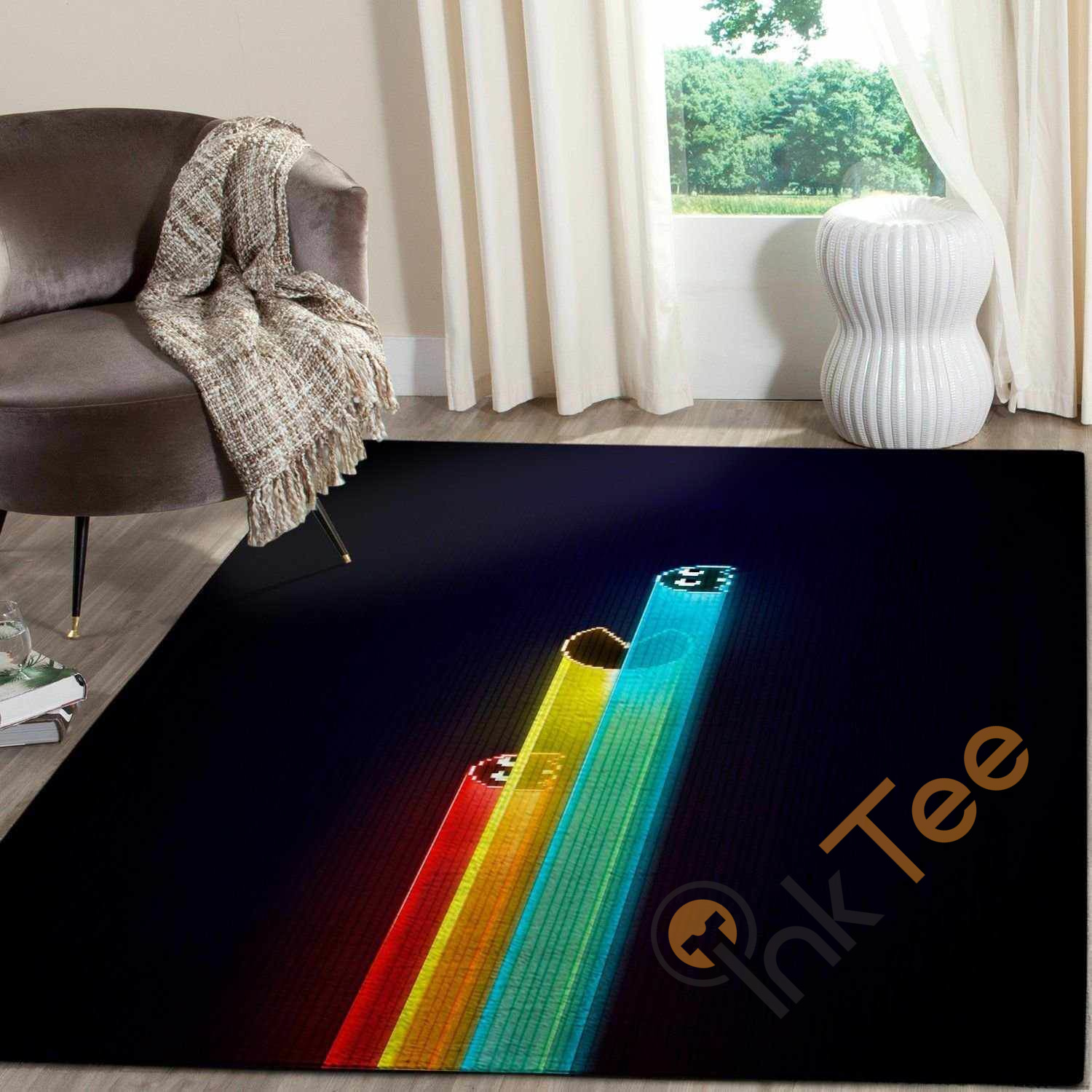 Pacman Area Rug 4 Pacman Area Rug