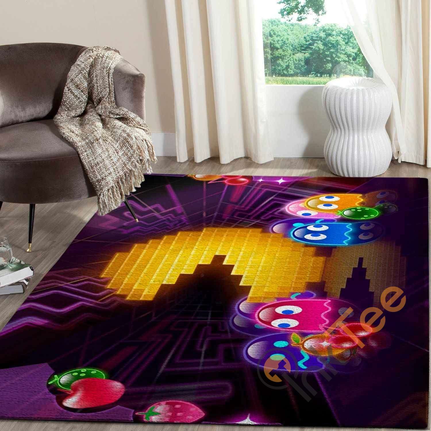 Pacman Area Rug 3 Pacman Area Rug
