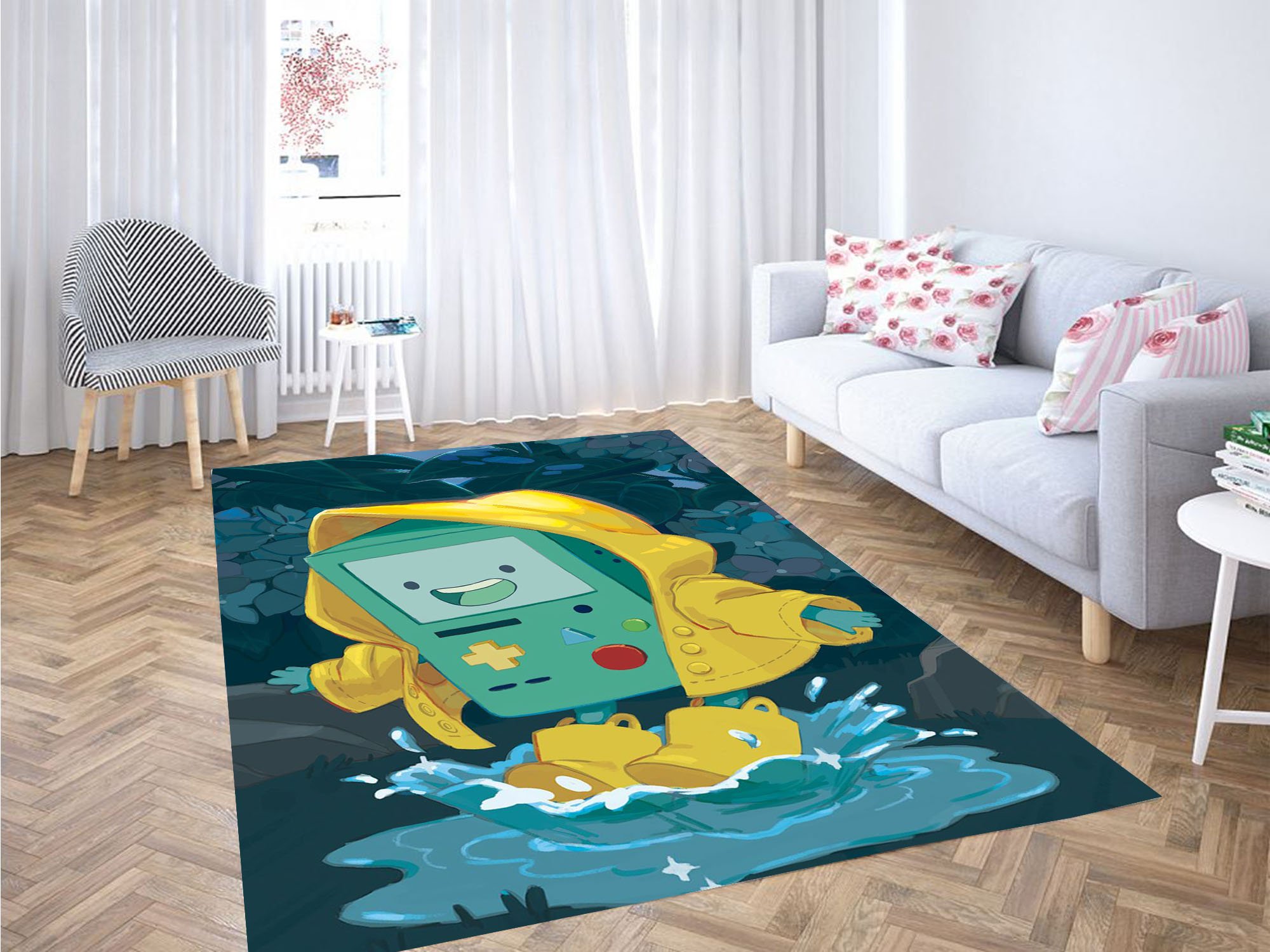 Painting Beemo Adventure Time Carpet Rug - Animetrium