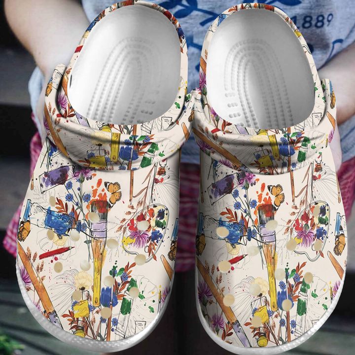 Painting Wildflower Art Crocs Clog Shoes 5 Painting Wildflower Art Crocs Clog Shoes