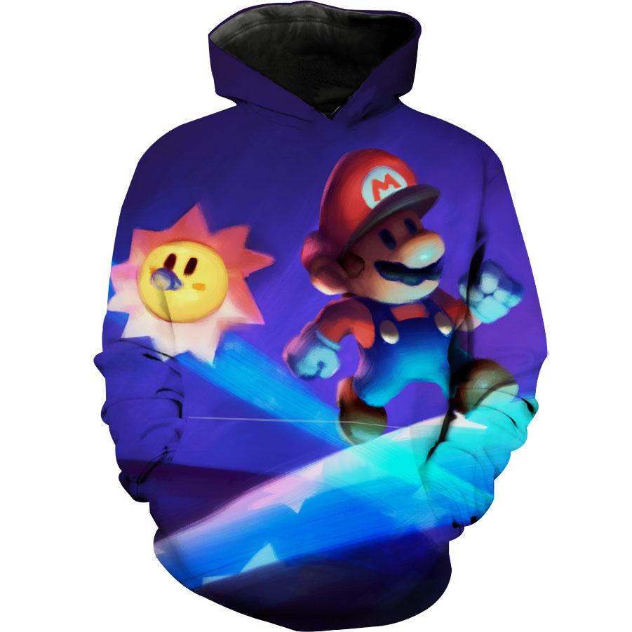 Paper Mario Video Game Nintendo Hoodie 3D