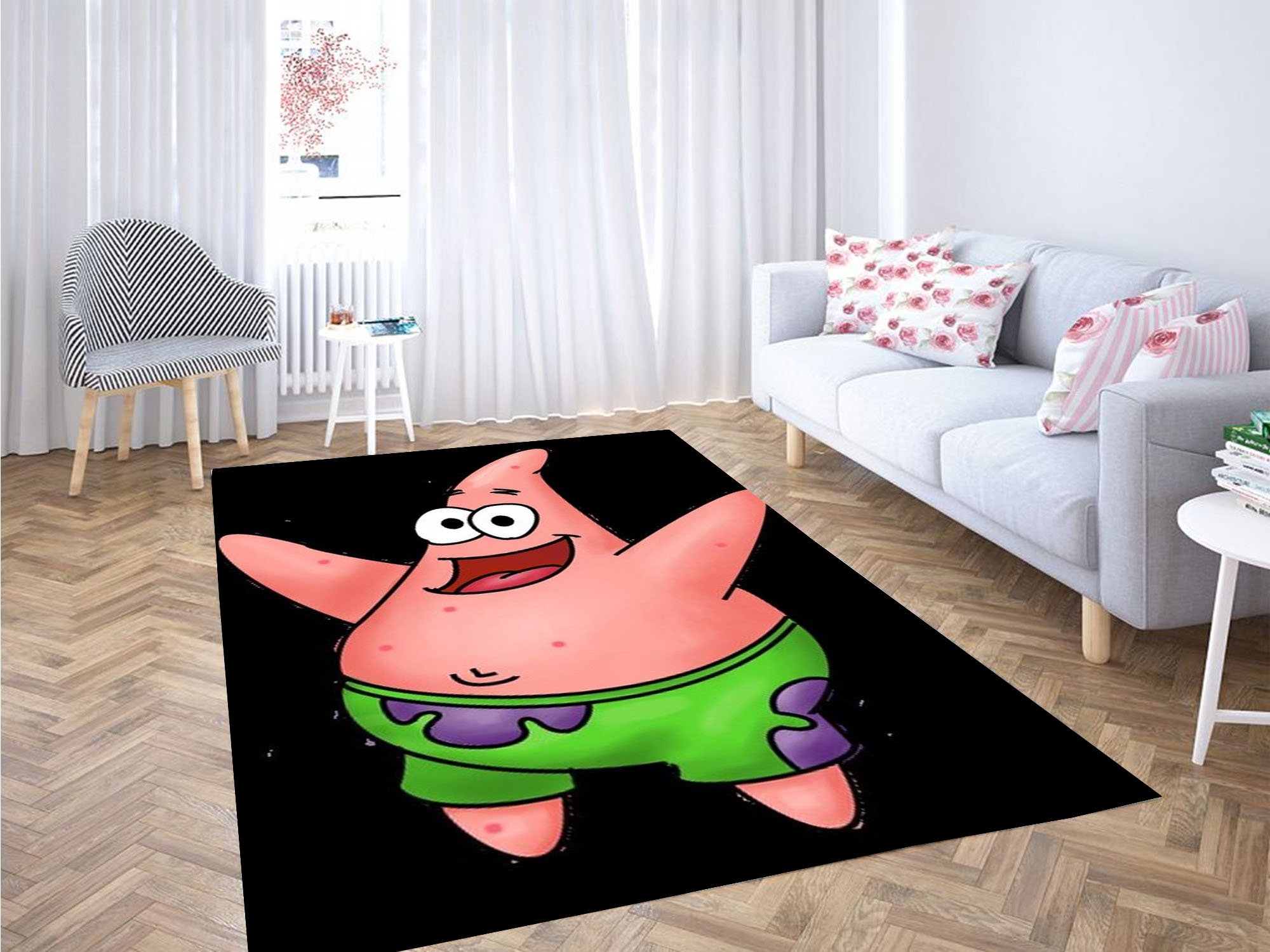 Patrick With White Background Carpet Rug