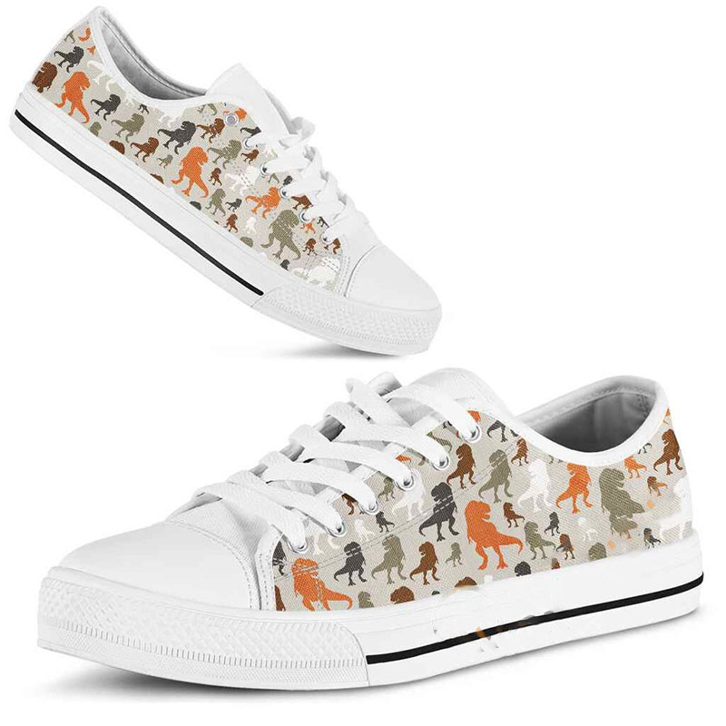 Pattern T Rex Low Top Shoes
