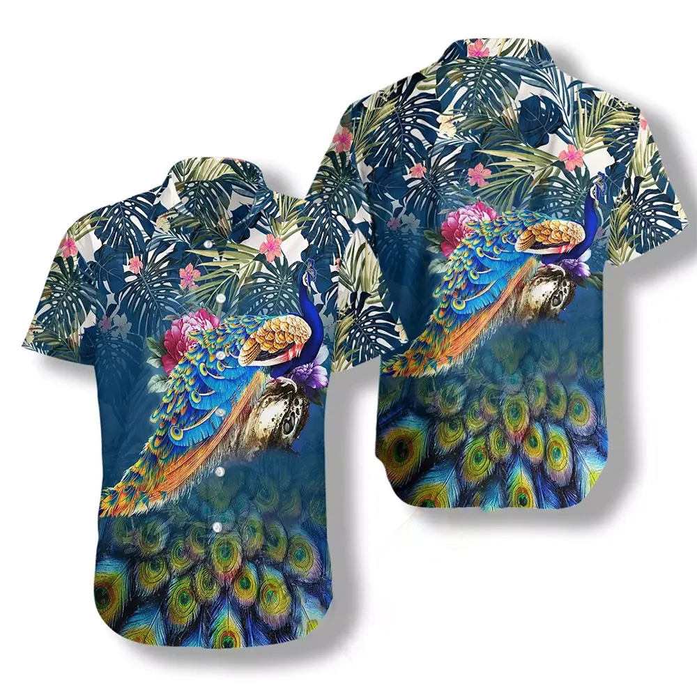 Peacock Hawaiian shirts
