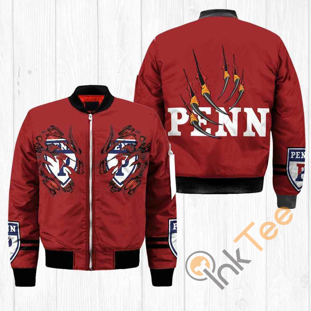 Penn Quakers NCAA Claws Apparel Best Christmas Gift For Fans Bomber Jacket