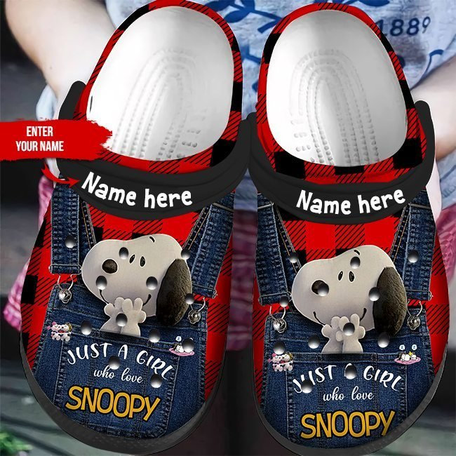 Personalised Just A Girl Who Love Snoopy For Snoopy Lovers Crocs Clog Shoes