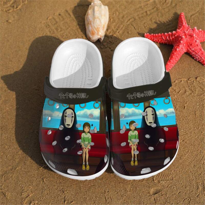Unique Personalised Spirited Away Art Custom Crocs Clog Shoes