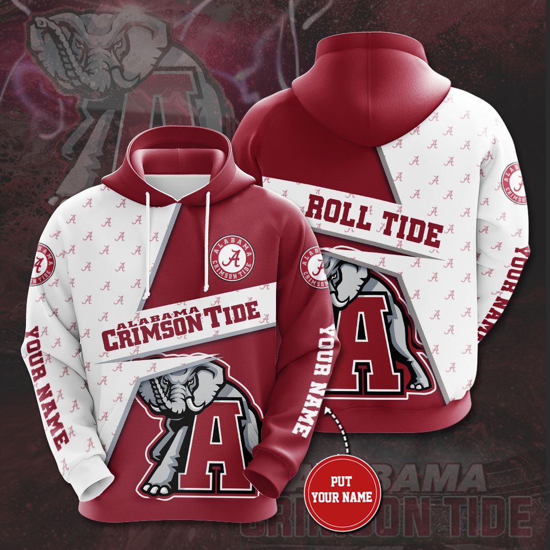 Personalized Alabama Crimson Tide Custom Hoodie 3D