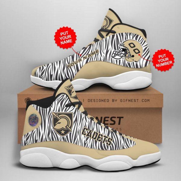 Personalized Army Black Knights Custom Air Jordan Shoes 4 Personalized Army Black Knights Custom Air Jordan Shoes