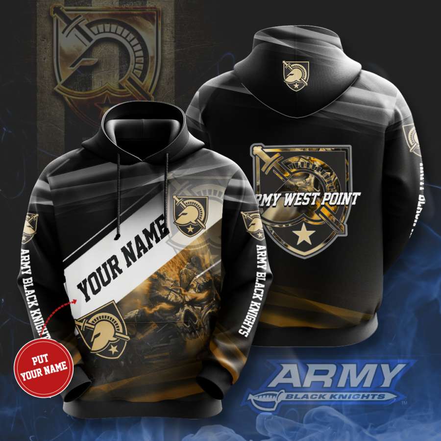 Personalized Army Black Knights Custom Hoodie 3D