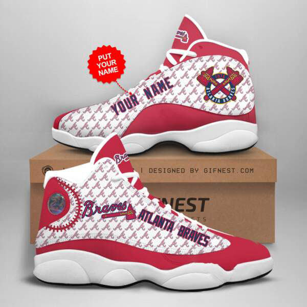 Personalized Atlanta Braves Custom Air Jordan Shoes 3 Personalized Atlanta Braves Custom Air Jordan Shoes