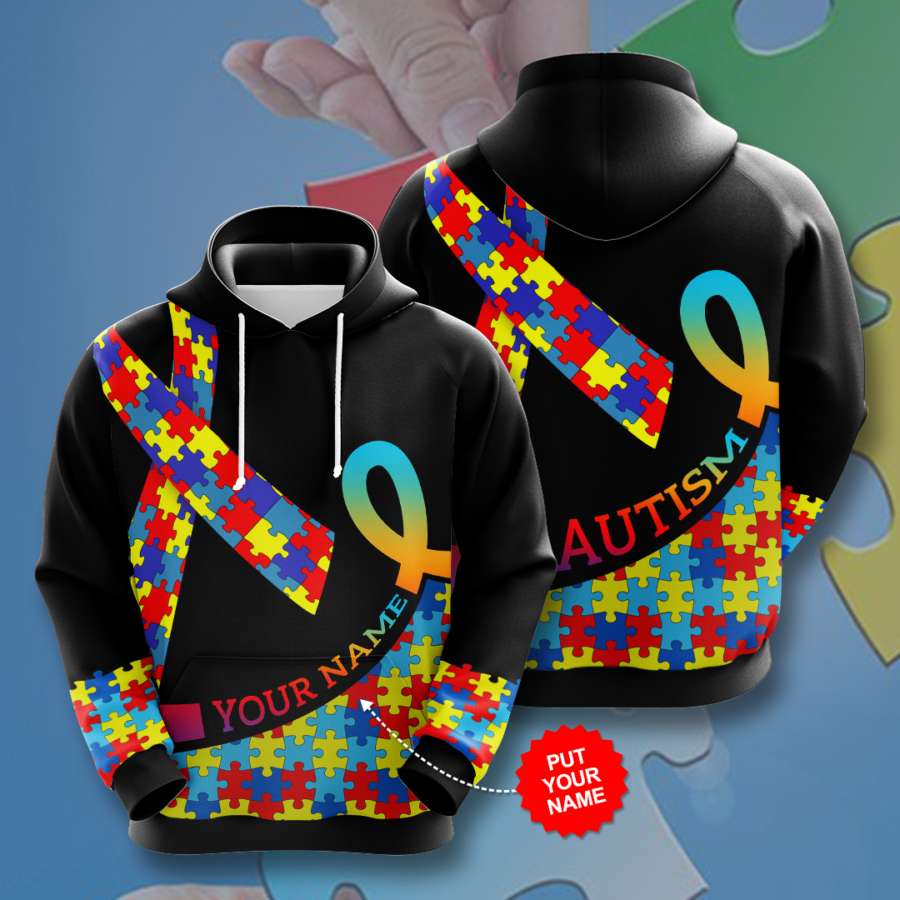 Personalized Autism Awareness Custom Hoodie 3D