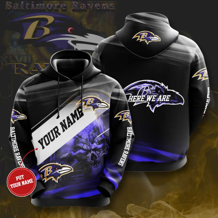 Personalized Baltimore Ravens Custom Hoodie 3D 9 Personalized Baltimore Ravens Custom Hoodie 3D