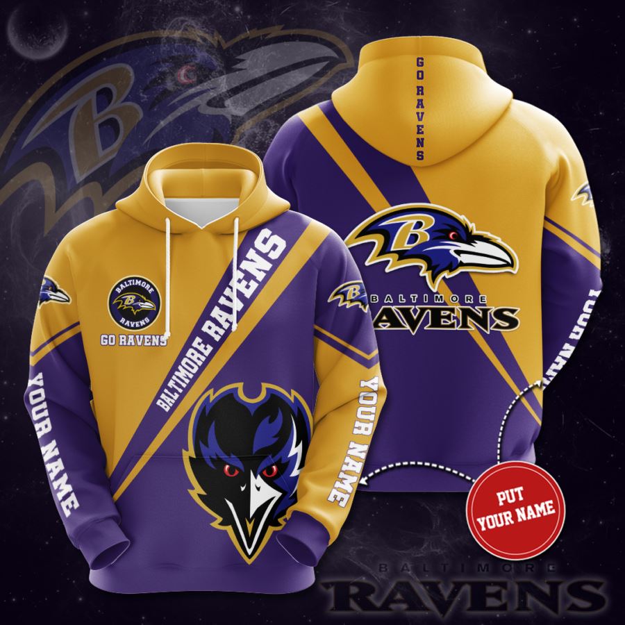 Personalized Baltimore Ravens Custom Hoodie 3D 9 Personalized Baltimore Ravens Custom Hoodie 3D