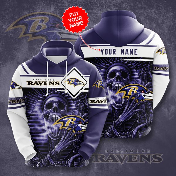 Personalized Baltimore Ravens Custom Hoodie 3D 4 Personalized Baltimore Ravens Custom Hoodie 3D