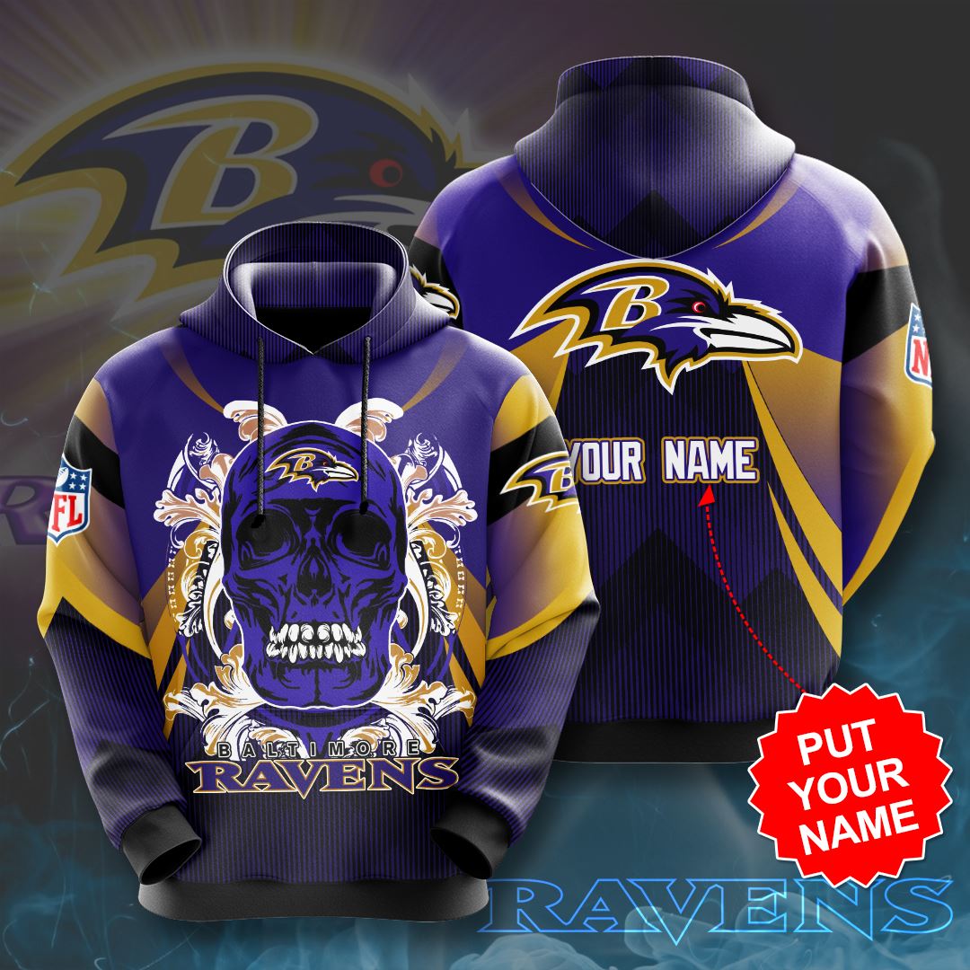 Personalized Baltimore Ravens Custom Hoodie 3D