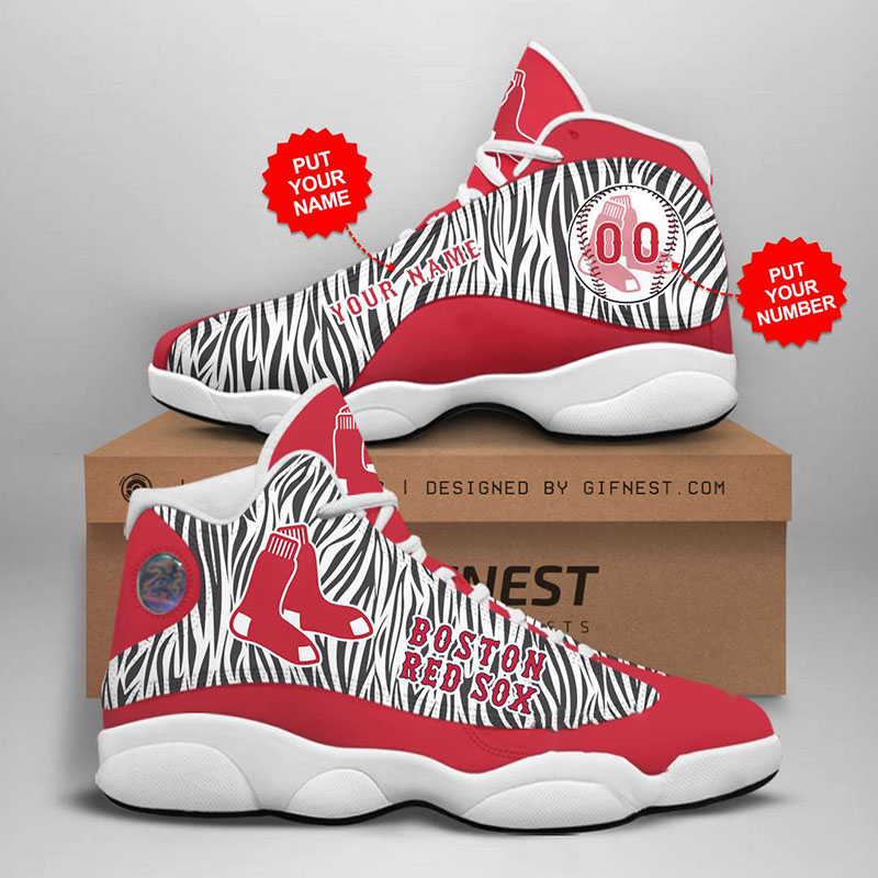 Personalized Boston Red Sox Custom Air Jordan Shoes