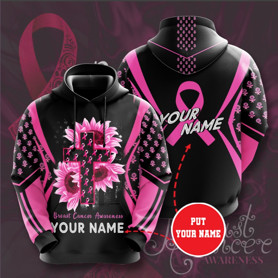 Personalized Breast Cancer Awareness Custom Hoodie 3D 8 Personalized Breast Cancer Awareness Custom Hoodie 3D