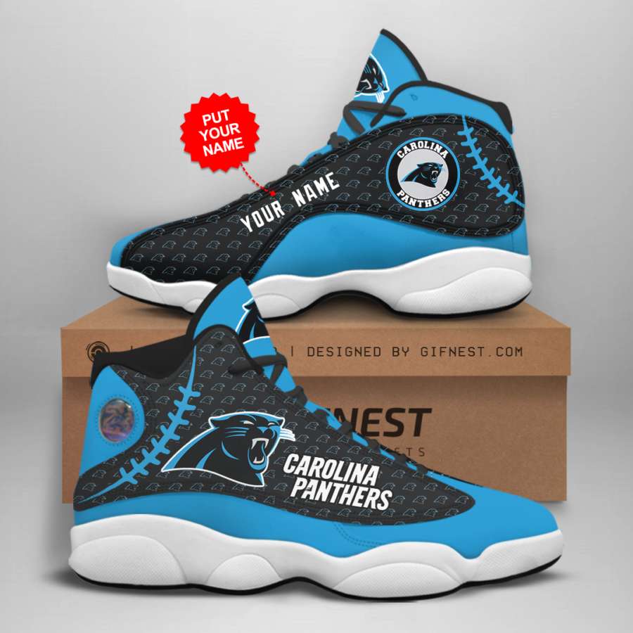 Personalized Carolina Panthers Custom Air Jordan Shoes