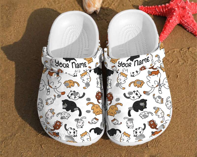 Personalized Cat Pattern Gift For Lovers Comfortable Summer Crocs Clog Shoes 15 Personalized Cat Pattern Gift For Lovers Comfortable Summer Crocs Clog Shoes