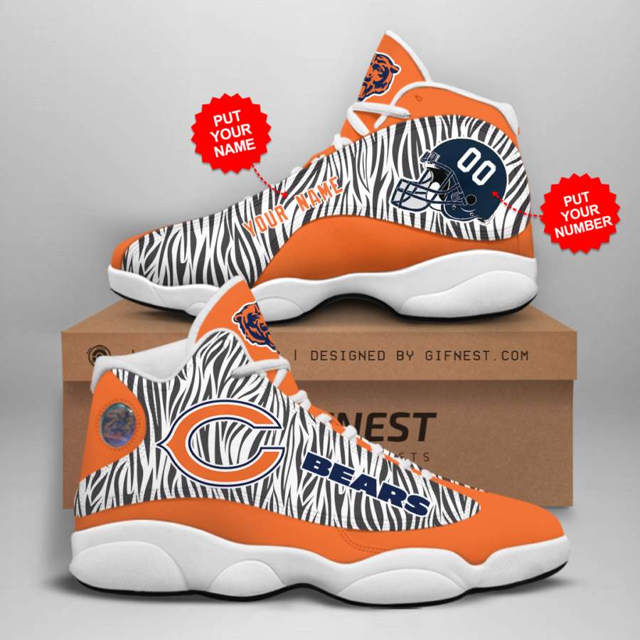 Personalized Chicago Bears Custom Air Jordan Shoes 7 Personalized Chicago Bears Custom Air Jordan Shoes