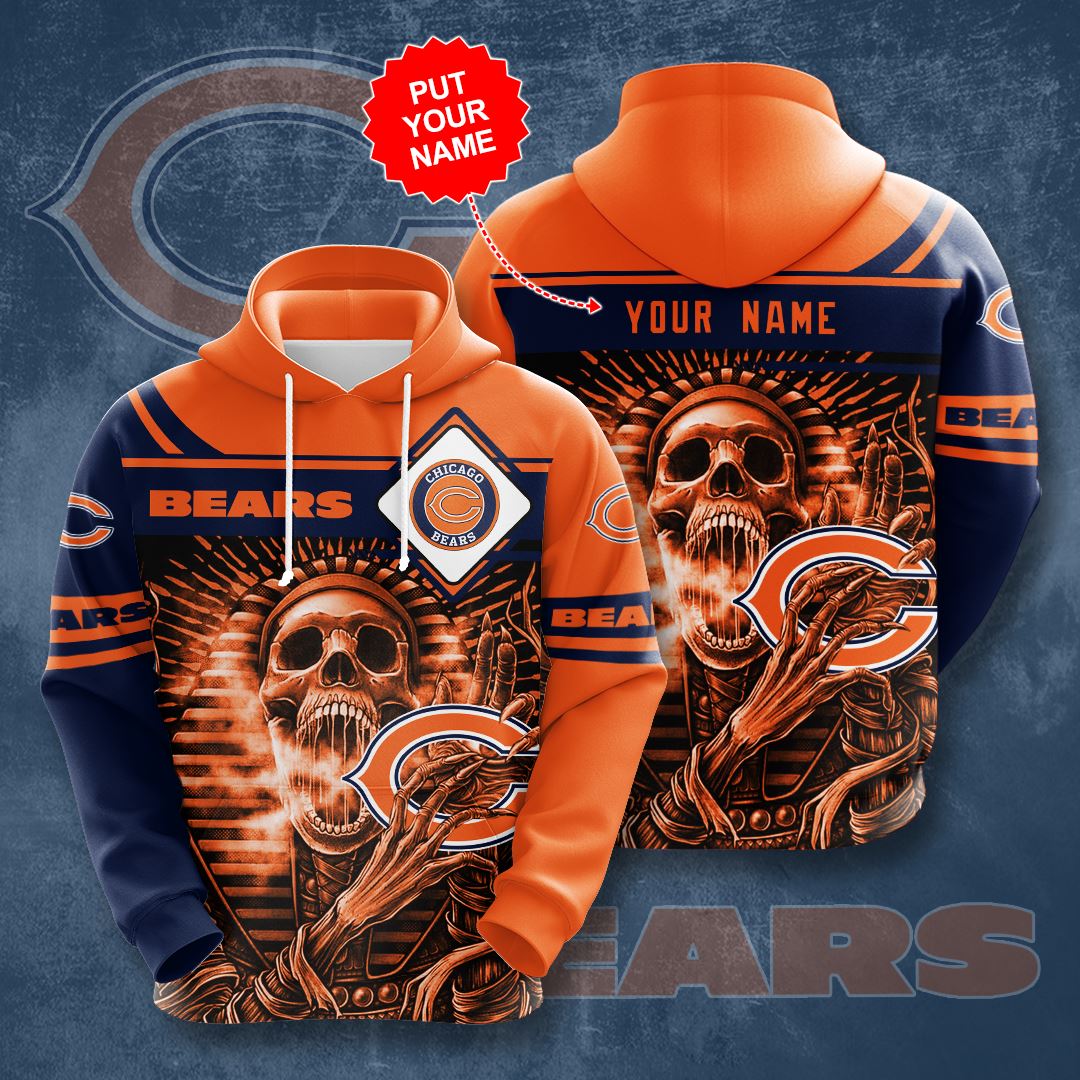 Personalized Chicago Bears Custom Hoodie 3D 1 Personalized Chicago Bears Custom Hoodie 3D