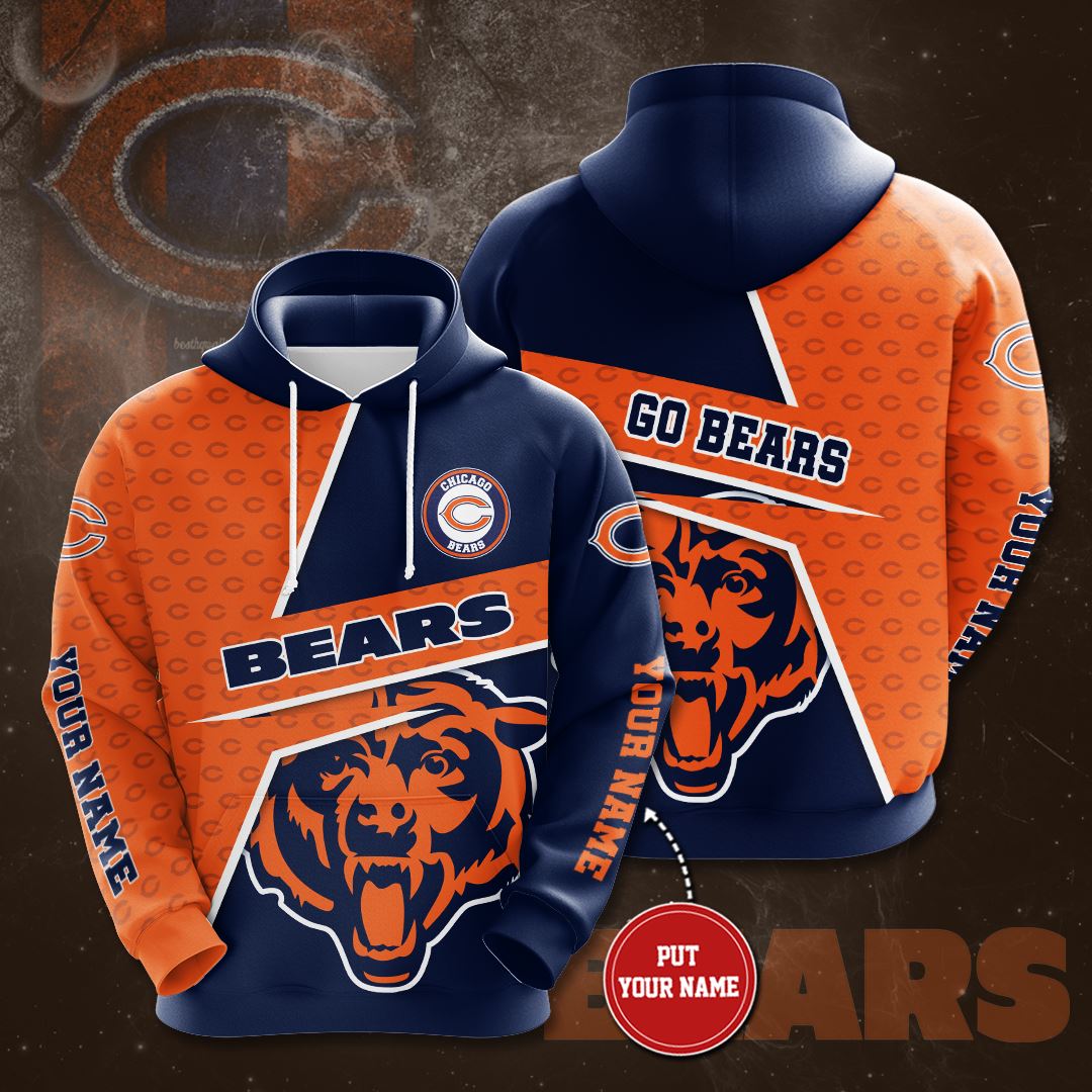 Personalized Chicago Bears Custom Hoodie 3D 7 Personalized Chicago Bears Custom Hoodie 3D