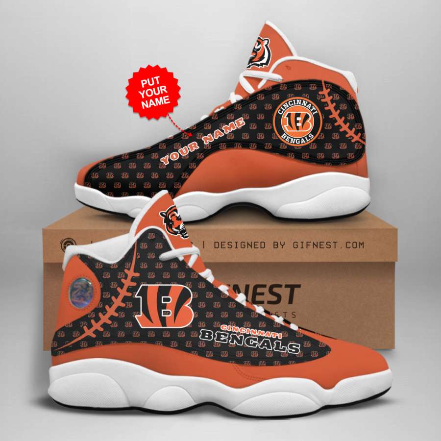 Personalized Cincinnati Bengals Custom Air Jordan Shoes