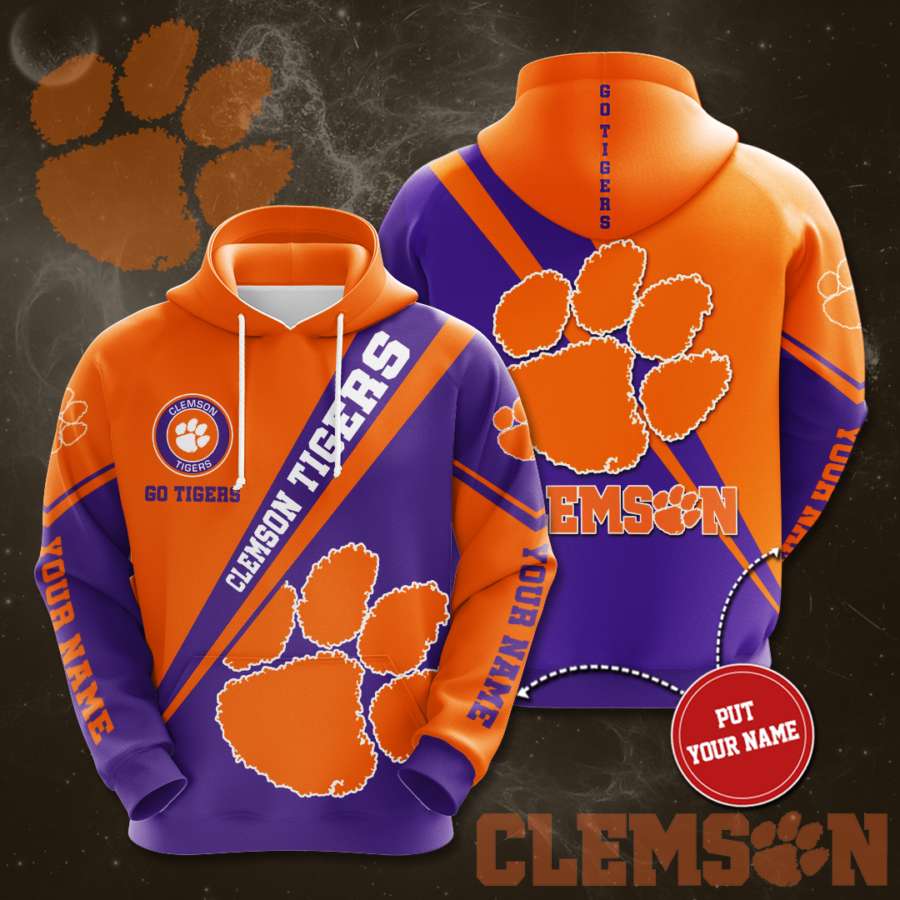 Personalized Clemson Tigers Custom Hoodie 3D 10 Personalized Clemson Tigers Custom Hoodie 3D