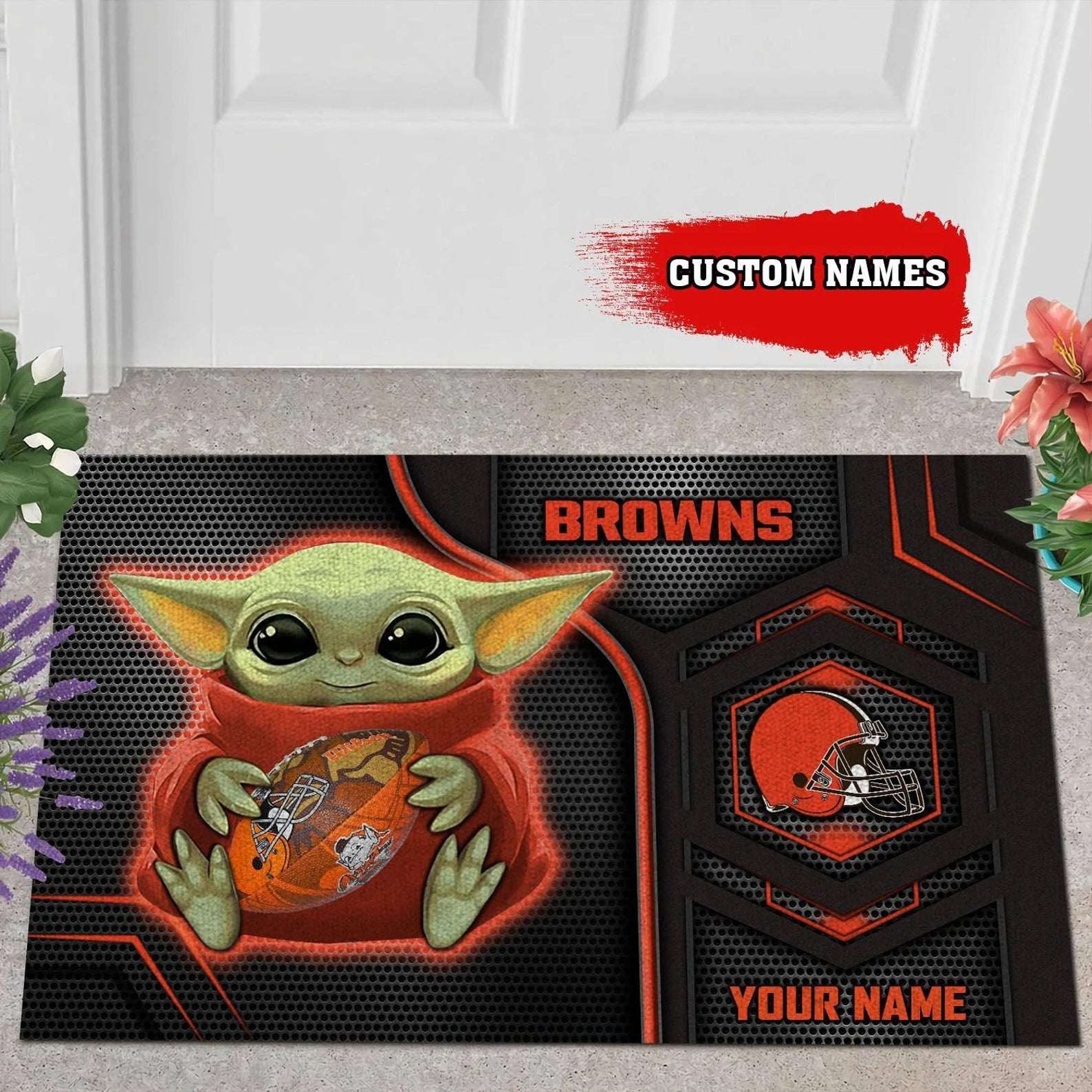 Personalized Cleveland Browns NFL Doormat