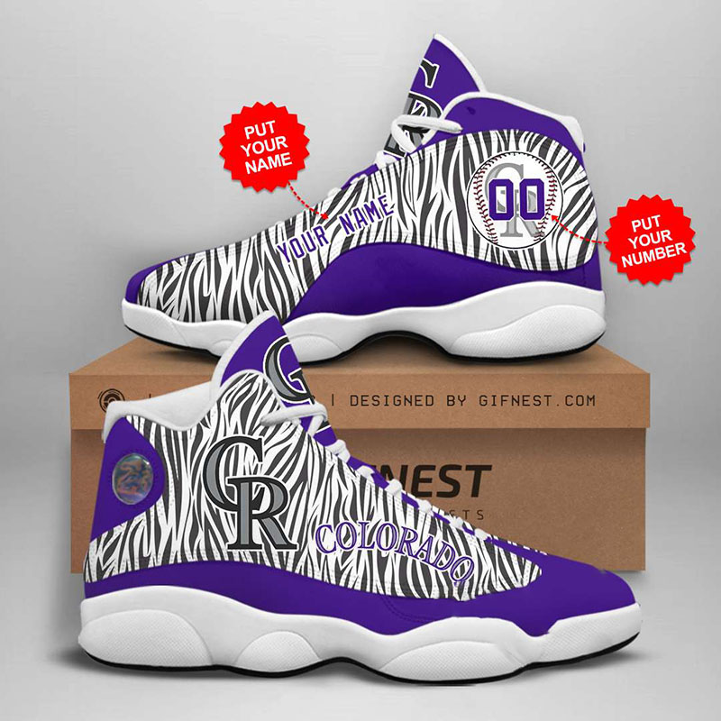Personalized Colorado Rockies Custom Air Jordan Shoes
